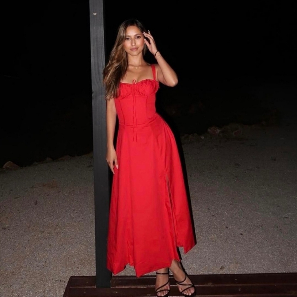 House of CB Carmen Red Dress